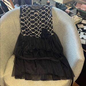 Elegant Navy Iris & Ivy Kids Dress